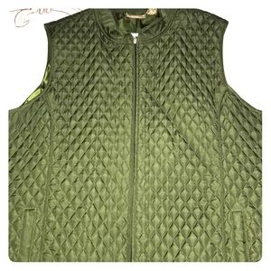 Olive green vest